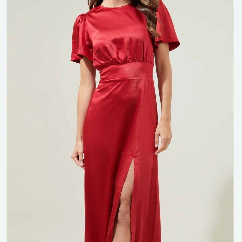 ☀️❄️cool red dress NWT